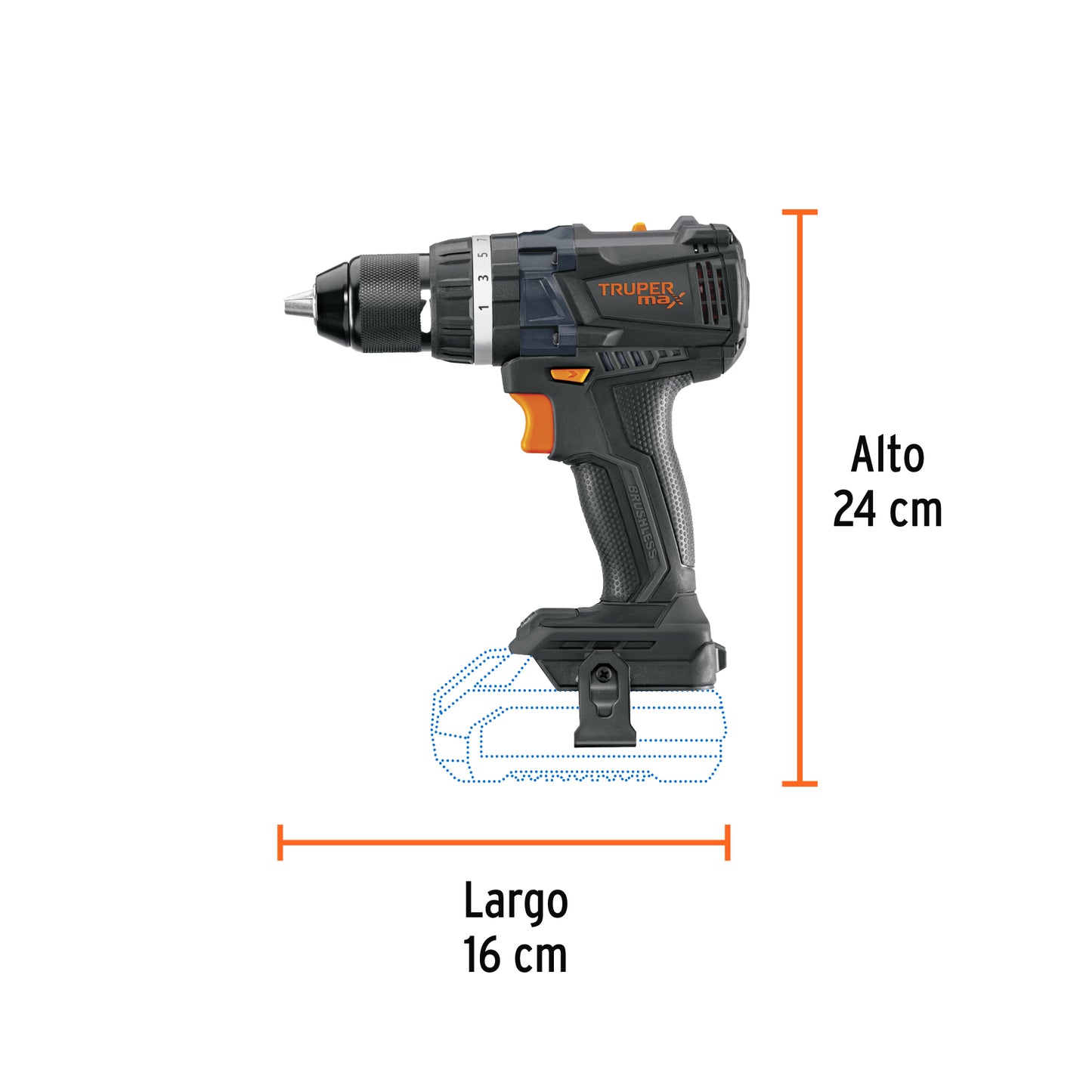 Rotomartillo Inalámbrico 20V MAX-20RS Brushless - Solución Profesional para Perforación en Concreto y Mampostería sin Cables