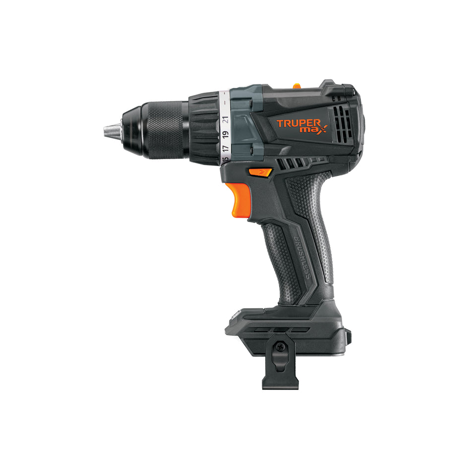 Taladro Inalámbrico 20V Brushless MAX-20TS - Motor Sin Carbones, 2 Velocidades, 21 Niveles Torque - Solución Profesional para Perforación Precisa