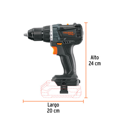 Taladro Inalámbrico 20V Brushless MAX-20TS - Motor Sin Carbones, 2 Velocidades, 21 Niveles Torque - Solución Profesional para Perforación Precisa