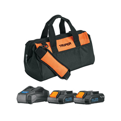 Taladro Inalámbrico Profesional 20V MAX-20T Brushless - 2 Baterías 2Ah - Solución Completa para Perforación Eficiente - TRUPER®