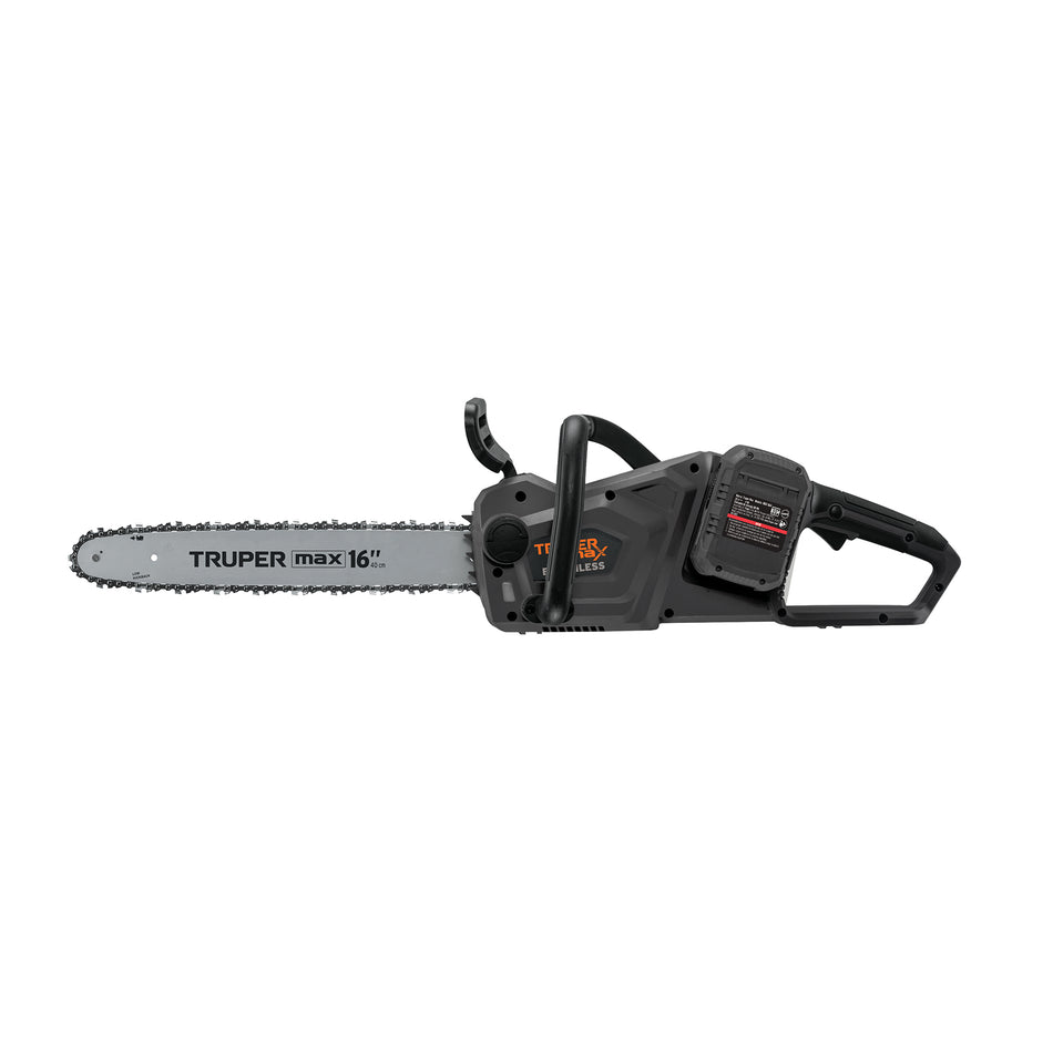 Motosierra Inalámbrica 40V TRUPER MAX-40M Sin Carbones - Corte Profesional Árboles y Ramas Sin Mantenimiento