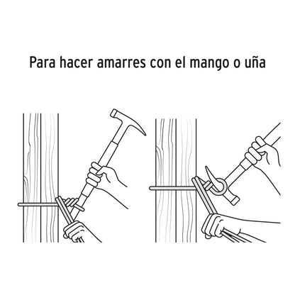 Martillo Tubular Cimbra 16 oz MCIM-16 - Mango Acero Antiderrapante, Cabeza Imantada, Uña Recta - Solución Profesional para Construcción y Carpintería