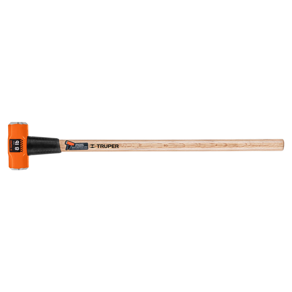 Marro Octagonal 8 lb Truper MD-8M - Herramienta Profesional para Demolición y Golpeo Pesado con Mango 36 Pulgadas