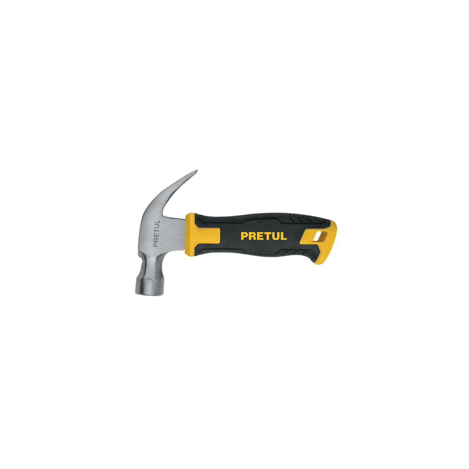 Martillo Pretul 10 oz Comfort Grip MO-10E - Cabeza Imantada Acero Pulido - Herramienta Profesional Carpintería