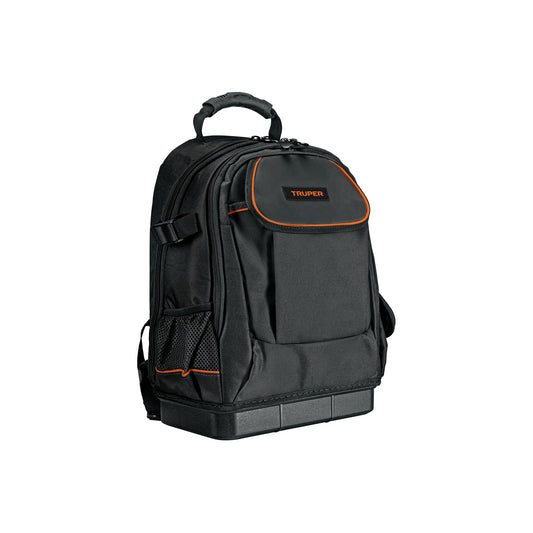 Mochila Portaherramientas Truper 13 Pulgadas MOHE-13 - Organización Profesional con Base Impermeable y Respaldo Acolchado para Técnicos y Electricistas