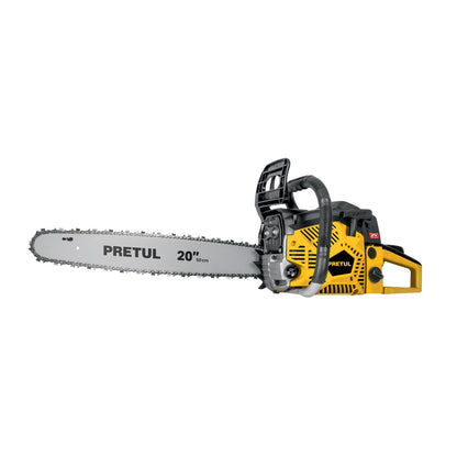 Motosierra Pretul 60cc Gasolina Barra 20 Pulgadas - Corte Profesional Árboles y Poda MOT-6020P