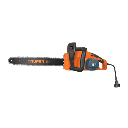 Motosierra Eléctrica TRUPER 1600W 18 Pulgadas - Corte Profesional Sin Gasolina para Poda y Tala Doméstica MOTE-18
