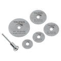 Kit de minidiscos sierra para herramienta rotativa, 5 piezas