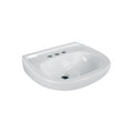 Lavabo Porcelana Blanco con Rebosadero FOSET 44002 | Instalación Fácil