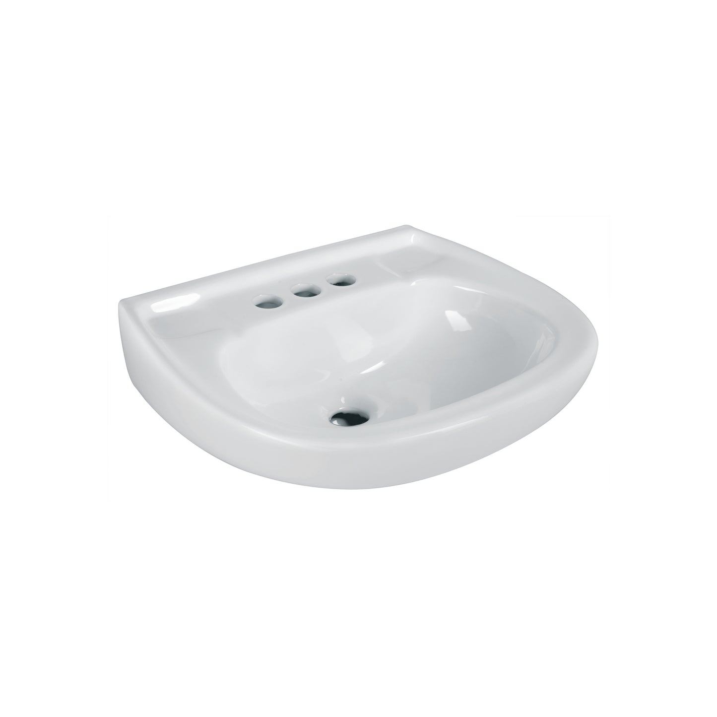 Lavabo Porcelana Blanco con Rebosadero FOSET 44002 | Instalación Fácil