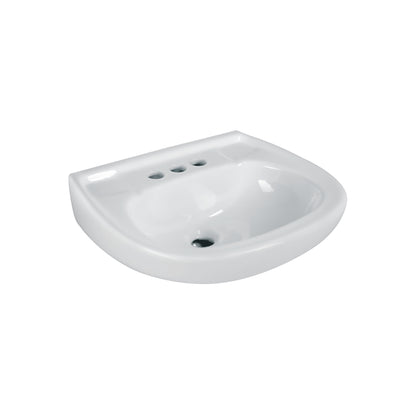 Lavabo Porcelana Blanco con Rebosadero FOSET 44002 | Instalación Fácil