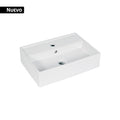 Lavabo Rectangular Sobreponer Porcelana Blanco