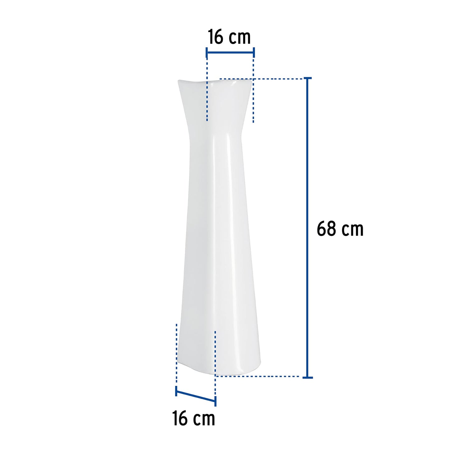 Pedestal Porcelana Lavabo Blanco FOSET - Baño Moderno Elegante