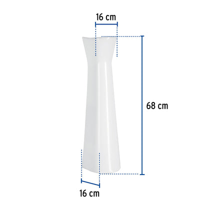 Pedestal Porcelana Lavabo Blanco FOSET - Baño Moderno Elegante
