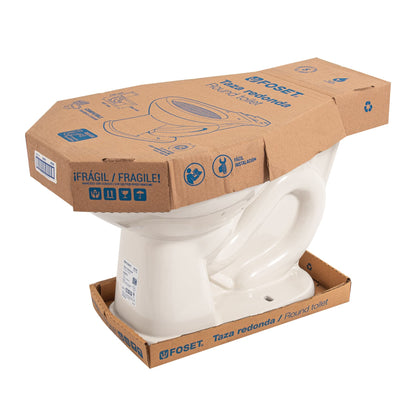 Taza de Porcelana Redonda Marfil FOSET - Resistente y Elegante