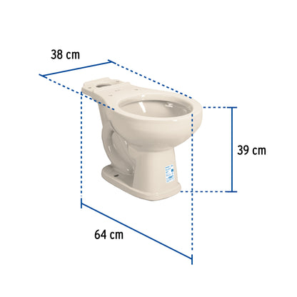 Taza de Porcelana Redonda Marfil FOSET - Resistente y Elegante