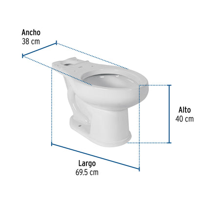 Taza Porcelana Profesional Blanco FOSET - Resistente para Taller