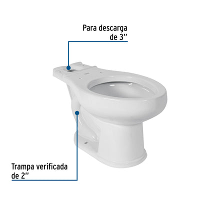 Taza Porcelana Profesional Blanco FOSET - Resistente para Taller