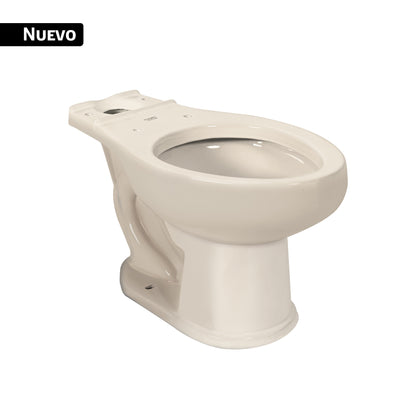Taza Alargada de Porcelana Marfil FOSET - Sanitarios y Baño
