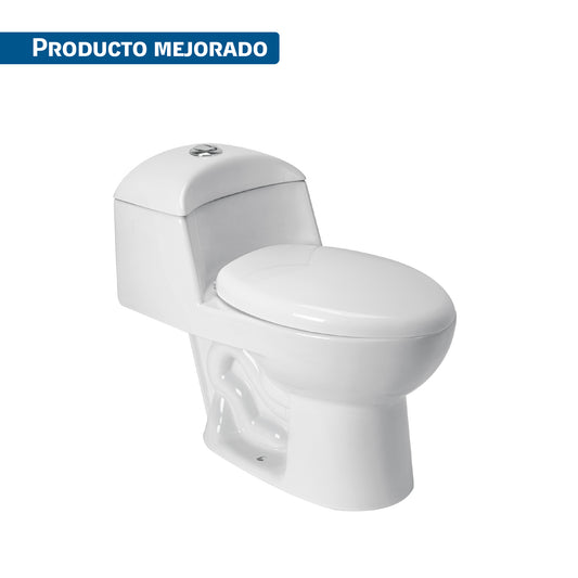 Sanitario One Piece Alargado Blanco FOSET 49135 - Porcelana Premium