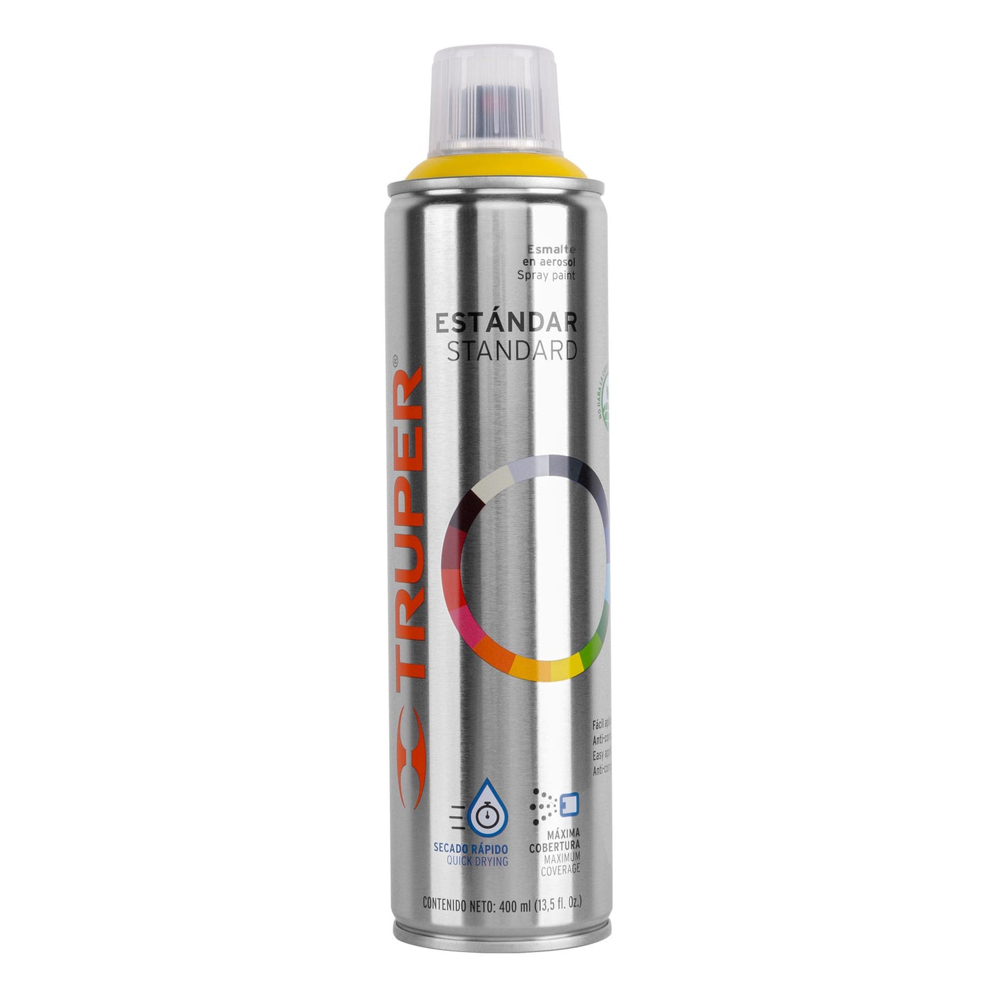 Pintura Aerosol Amarillo Canario PA-AC 400ml - Anticorrosión Secado Rápido para Metal Madera Plástico - Solución Profesional Libre de Plomo