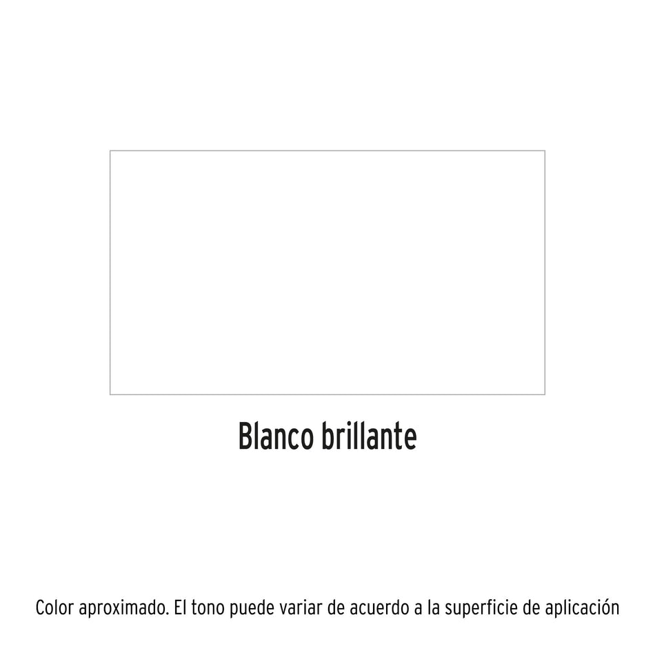 Pintura Aerosol Blanco Brillante 400ml PA-BB - Anticorrosión Secado Rápido para Metal Madera Plástico - Máxima Cobertura Sin Plomo