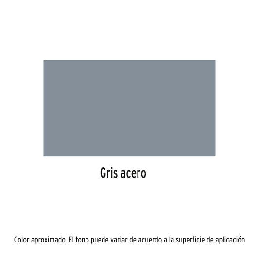 Pintura Aerosol Gris Acero PA-GA 400ml - Anticorrosión Secado Rápido para Metal Madera Plástico - Solución Profesional Decorativa
