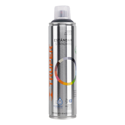 Pintura Aerosol Gris Obscuro PA-GO 400ml - Anticorrosión Secado Rápido para Metal Madera Plástico - Solución Profesional Manualidades