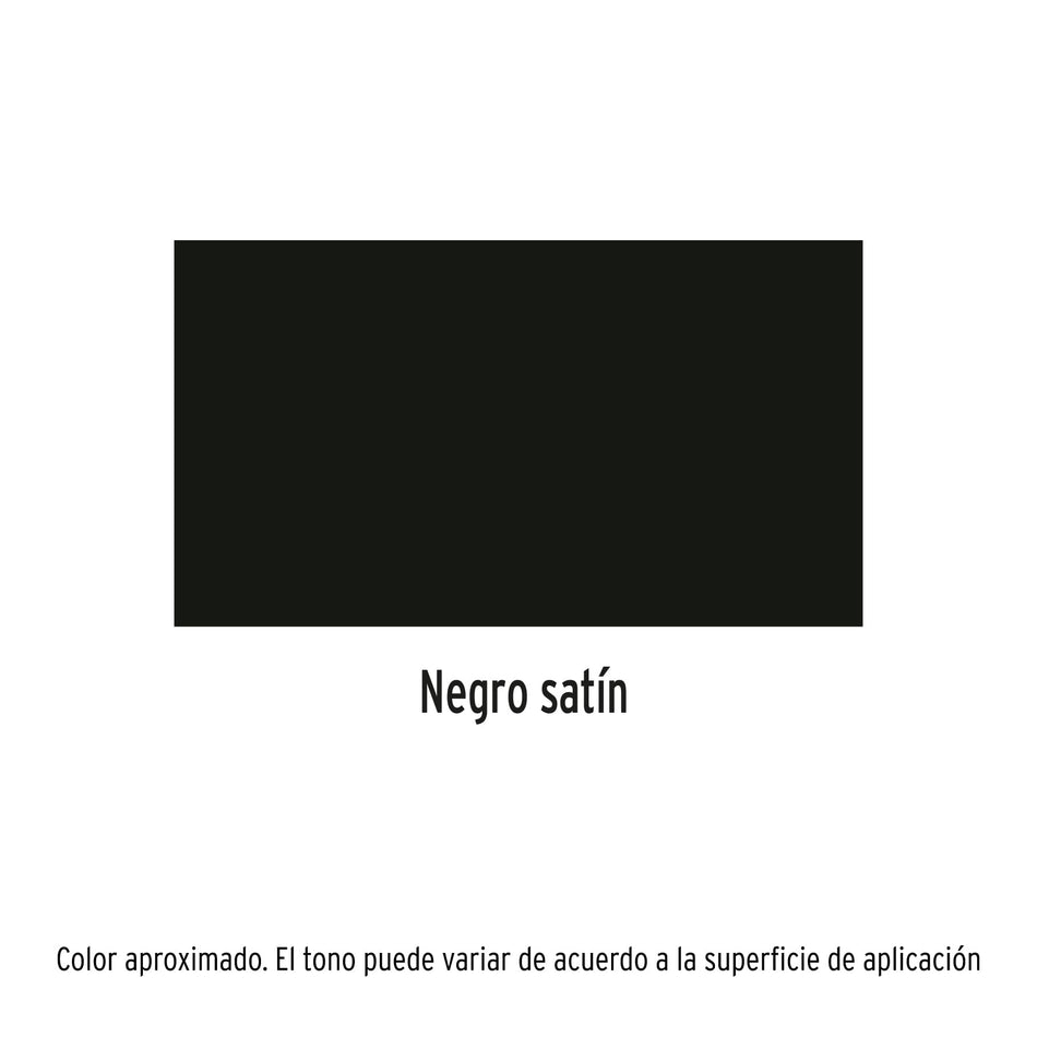 Pintura Aerosol Negro Satín PA-NS 400ml - Anticorrosión Secado Rápido para Metal Madera Plástico - TRUPER Profesional