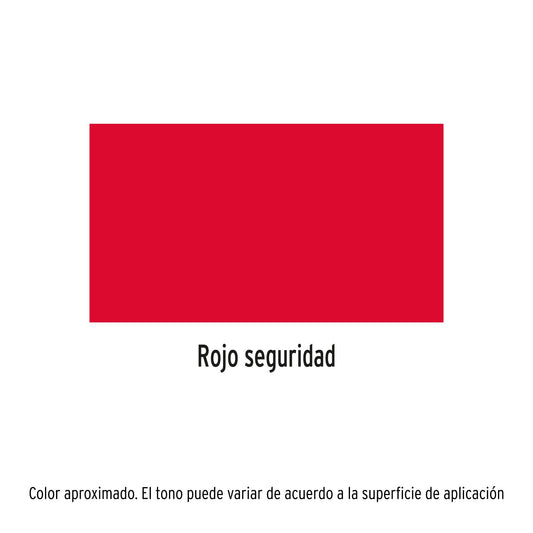 Pintura Aerosol Rojo Seguridad PA-RSG 400ml - Anticorrosión Secado Rápido para Metal Madera Plástico