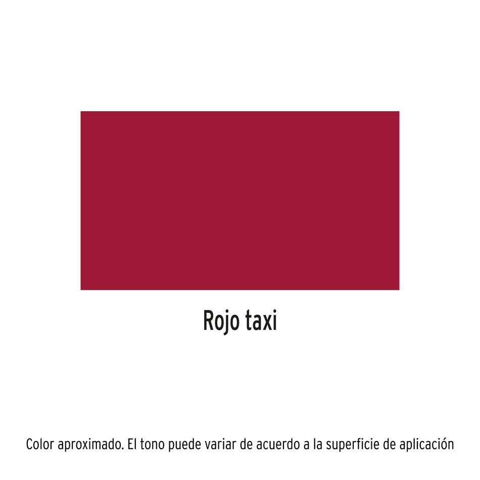 Pintura Aerosol Rojo Taxi PA-RTX 400ml - Anticorrosión Secado Rápido para Metal Plástico Madera - Cobertura Profesional Libre de Plomo