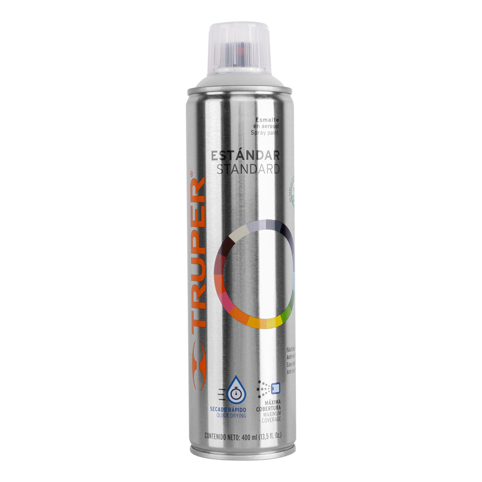 Pintura Aerosol Transparente Mate 400ml PA-TRM - Anticorrosión Secado Rápido Metal Plástico Madera