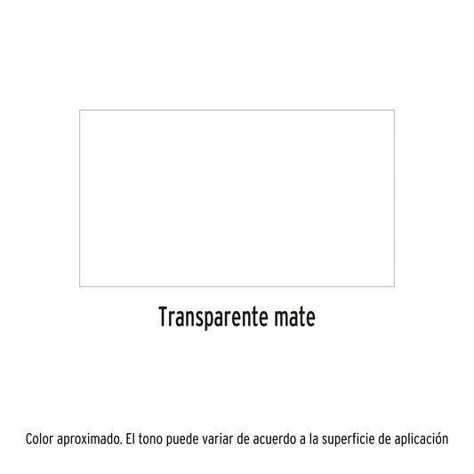 Pintura Aerosol Transparente Mate 400ml PA-TRM - Anticorrosión Secado Rápido Metal Plástico Madera