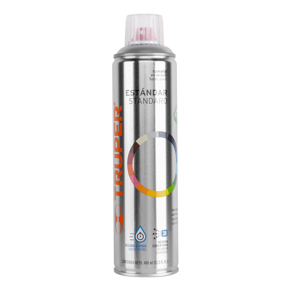 Pintura Aerosol Transparente Brillante 400ml PA-TR - Protección Anticorrosión Secado Rápido para Metal Madera Plástico