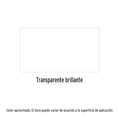 Pintura Aerosol Transparente Brillante 400ml PA-TR - Protección Anticorrosión Secado Rápido para Metal Madera Plástico