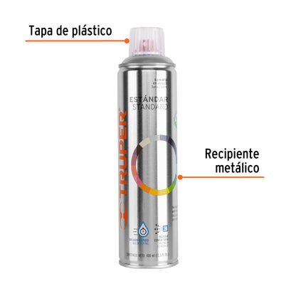 Pintura Aerosol Transparente Brillante 400ml PA-TR - Protección Anticorrosión Secado Rápido para Metal Madera Plástico