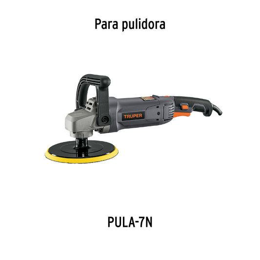 Respaldo de 7" hook and loop para PULA-7P y PULA-7N, TRUPER