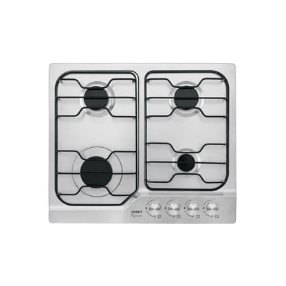 Parrilla Gas Empotrable 60cm FOSET - 4 Quemadores Acero Inoxidable con Encendido Electrónico
