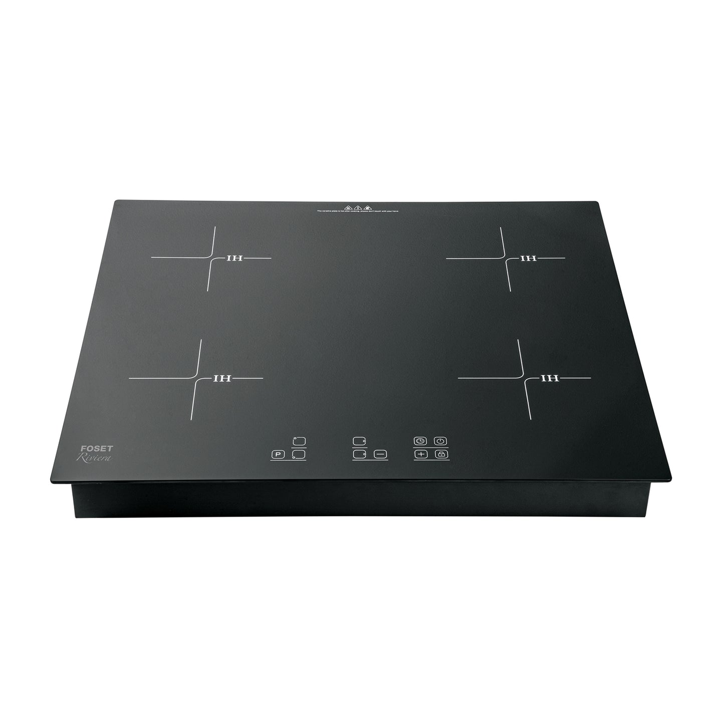 Parrilla Inducción Empotrable RIVIERA 60cm 4 Quemadores Vidrio Templado - Control Táctil Profesional