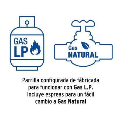 Parrilla Gas Empotrable 75cm RIVIERA - 5 Quemadores Vidrio Negro con Encendido Electrónico y Doble Flama Premium