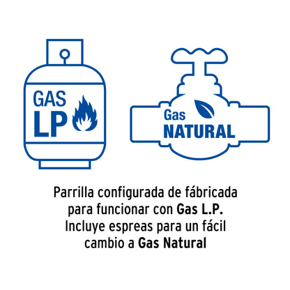 Parrilla Gas Empotrable 90cm RIVIERA - 5 Quemadores Vidrio Negro con Encendido Electrónico y Doble Flama Profesional
