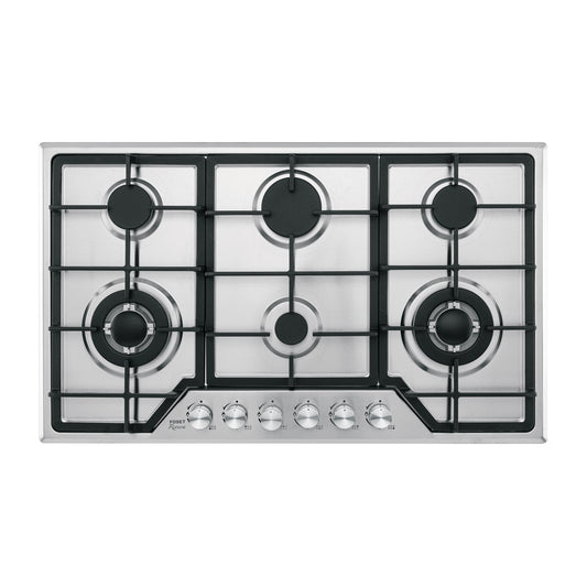 Parrilla Gas Empotrable 90cm 6 Quemadores Acero Inoxidable RIVIERA PAE-906GA - Encendido Electrónico