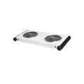 Parrilla Eléctrica VOLTECK 2 Quemadores Espiral - Solución Compacta para Cocinar sin Gas - Acero Inoxidable con Termostato Automático - PAEL-2C