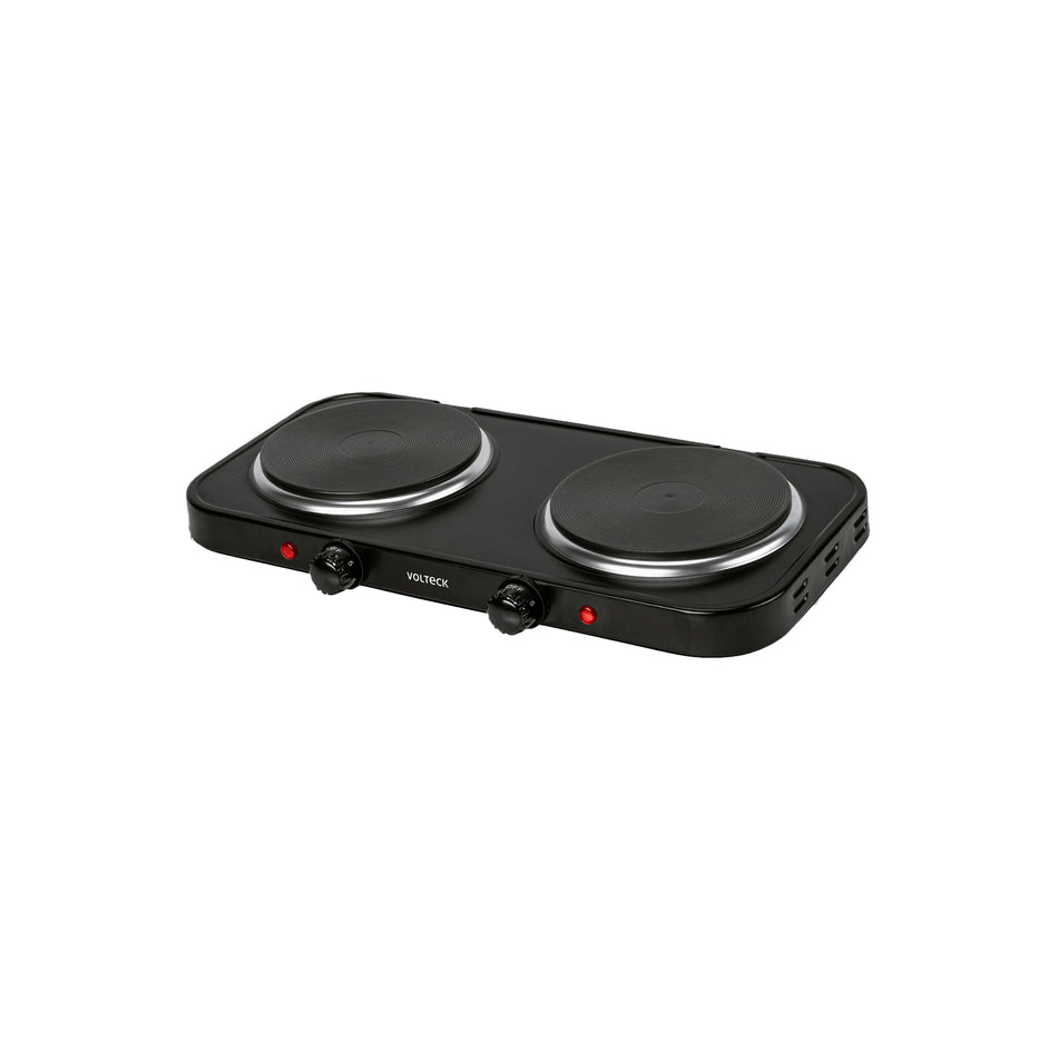 Parrilla Eléctrica VOLTECK 2 Quemadores Disco - Cocción Uniforme Sin Gas - PAEL-2CDN