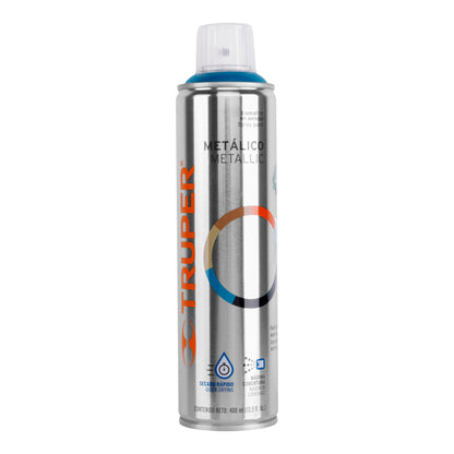 Pintura Aerosol Azul Metálico 400ml PAM-AZ - Anticorrosión Secado Rápido para Metal Madera Plástico