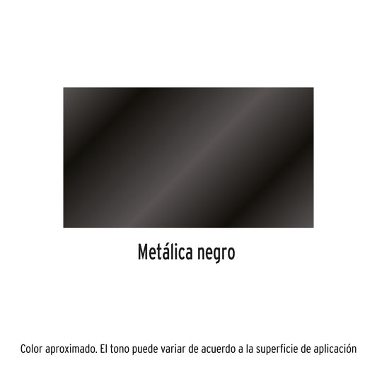 Pintura Aerosol Negro Metálico PAM-NE 400ml - Anticorrosión Secado Rápido para Metal Plástico Madera