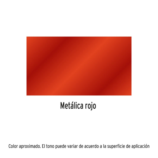 Pintura Aerosol Rojo Metálico PAM-RO 400ml - Anticorrosión Secado Rápido para Metal Madera Plástico