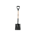 Pala Cuadrada Truper T-1000 Puño Y - Herramienta Profesional Acero Carbono para Excavación, Construcción y Jardinería - Mango Madera Resistente - PCY-PE