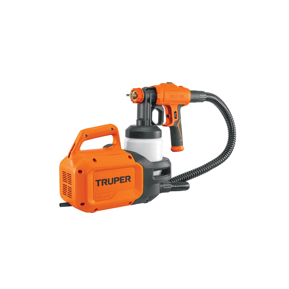 Pistola para Pintar Eléctrica Truper 600W HVLP - Motor Potente, Vaso 900ml, Control Ajustable