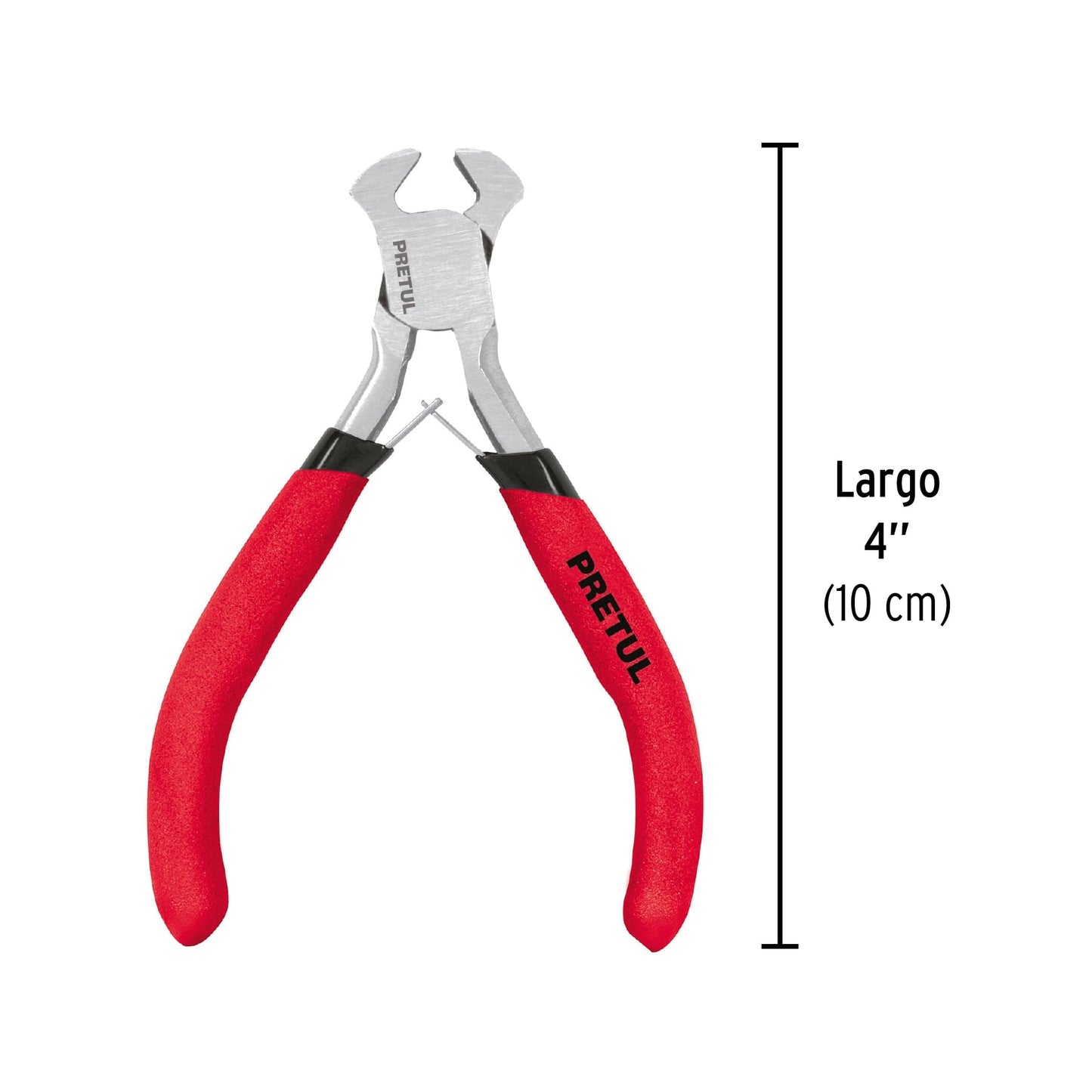 Mini Pinza Tenaza 4 Pulgadas Pretul PMP-TN4 - Acero Carbono para Espacios Reducidos y Cortes Precisos